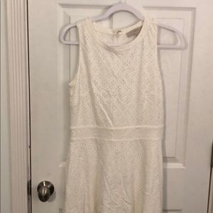 White eyelet dress